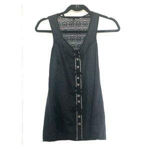 Silky glam black top